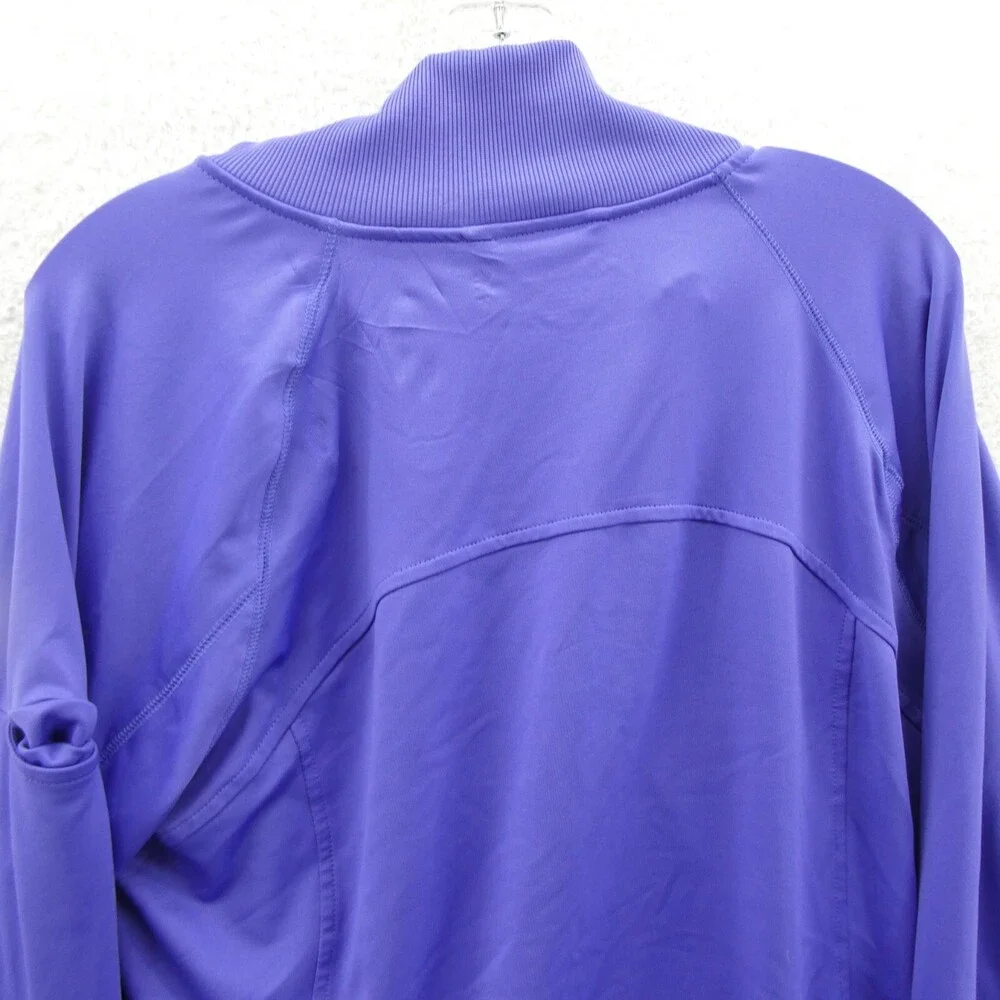 Tek Gear Track Jacket XL Womens‎ Bluish Purple Knit Full Zip Long Sleeve Sport